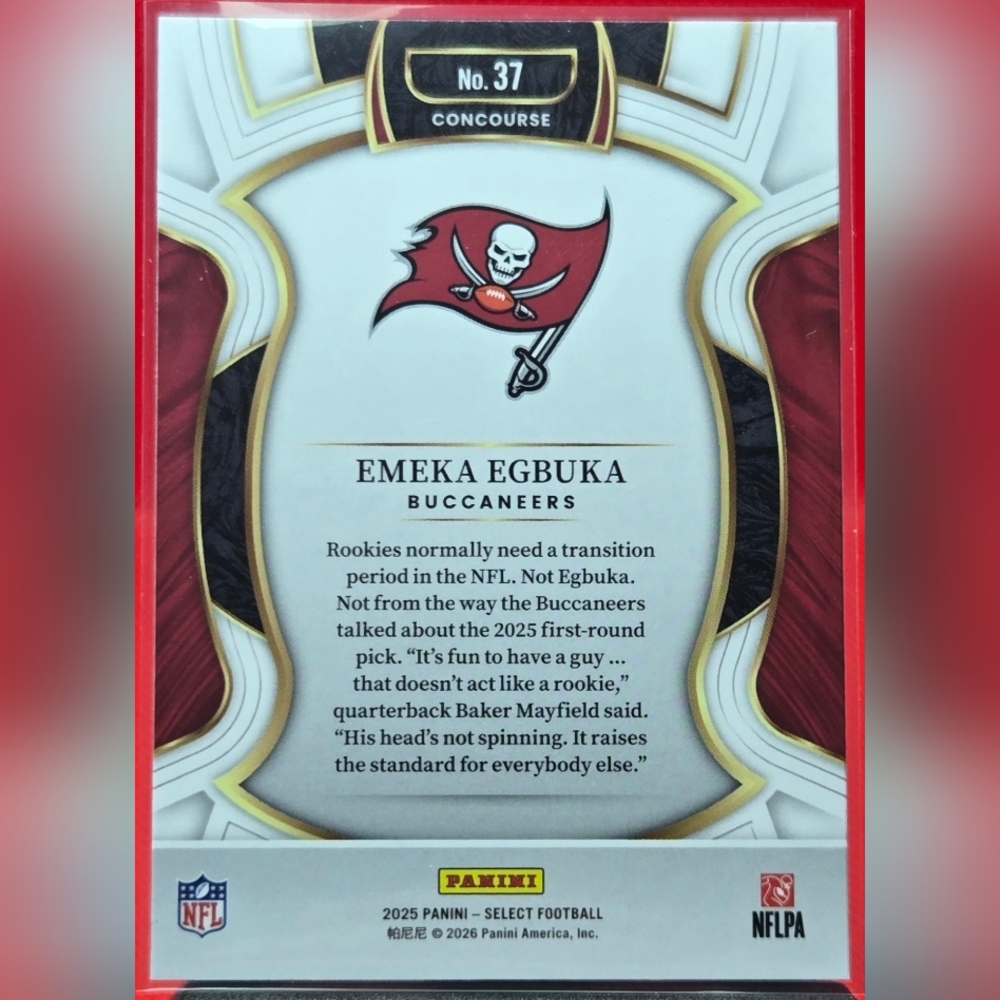 2025 Panini Select / EMEKA EGBUKA (RC) - Picture 2 of 2